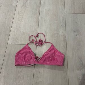 lululemon pink reversible bikini top size 4